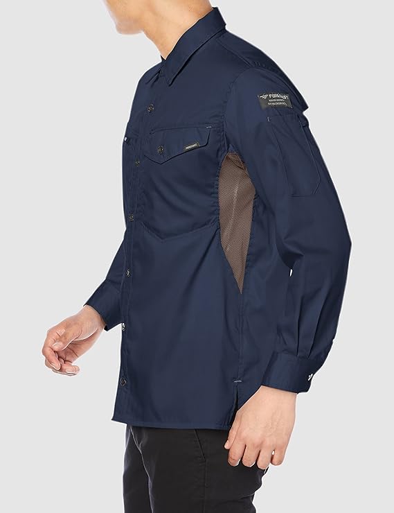 夏用 作業服 長袖シャツ サマーソルジャー長袖シャツ 吸水速乾 消臭機能