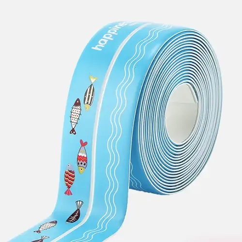 Átlátszó mosogató gyönyörű varrás penészedésgátló matricák szegély vízálló olajálló matricák