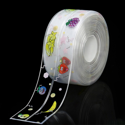 Átlátszó mosogató gyönyörű varrás penészedésgátló matricák szegély vízálló olajálló matricák