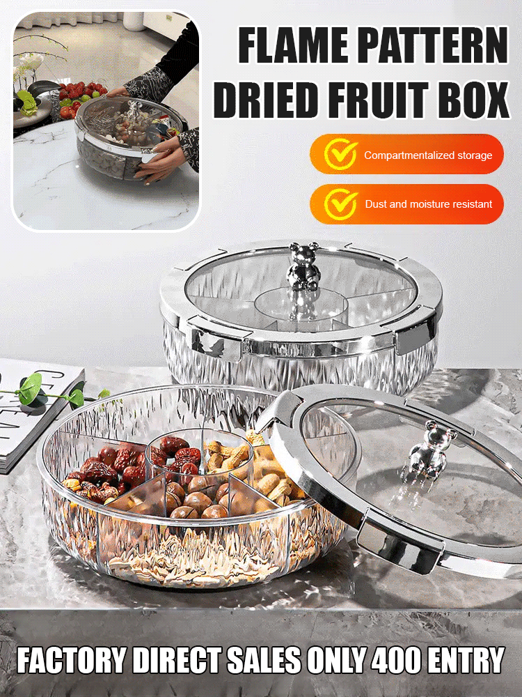 Household Sealed Rotating Snack Fruit Tray - Order with Notes
