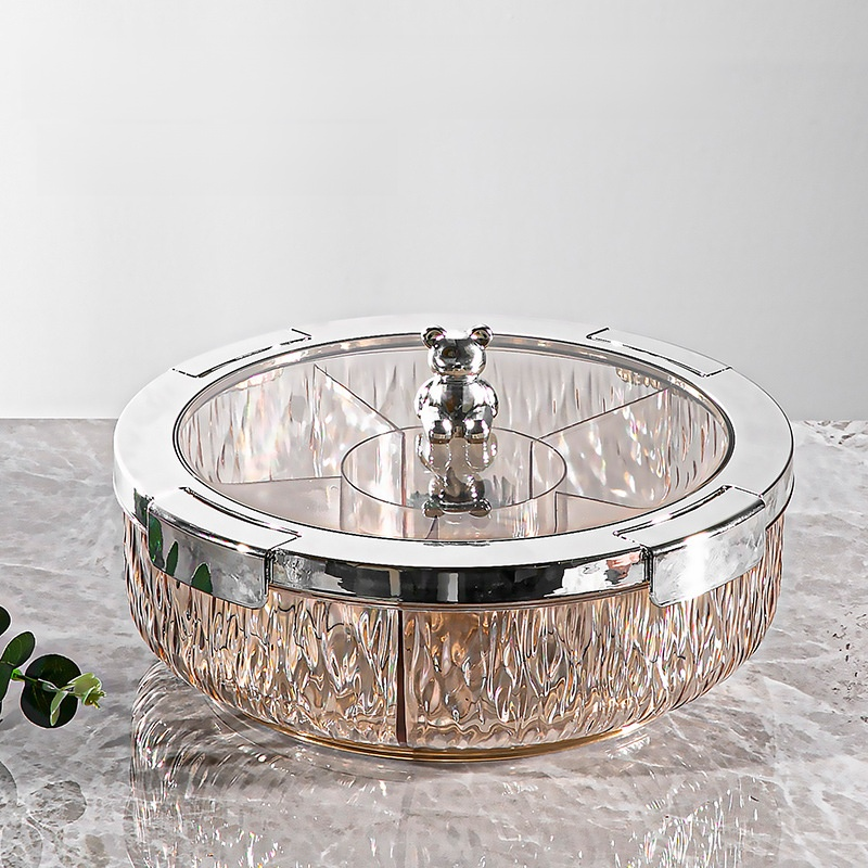 Household Sealed Rotating Snack Fruit Tray - Order with Notes