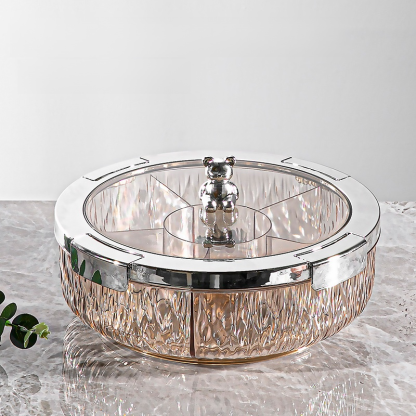 Household Sealed Rotating Snack Fruit Tray - Order with Notes