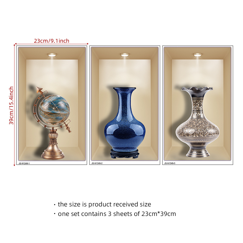 3D self-adhesive plant decoration painting