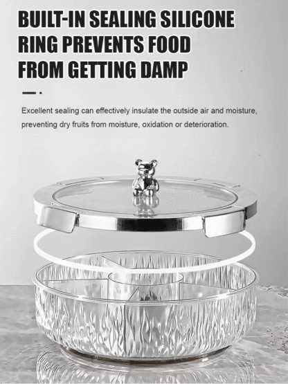 Household Sealed Rotating Snack Fruit Tray - Order with Notes