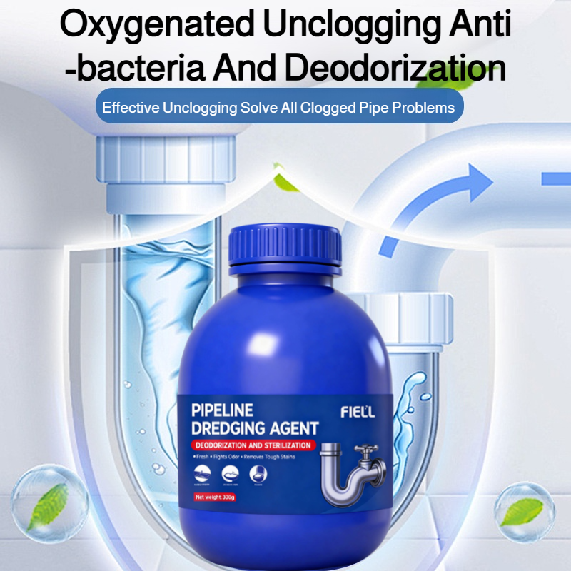 Bacteria and deodorant Pipe cleaner Pipe Unclogger Fast and efficient Blue Bottle Save time