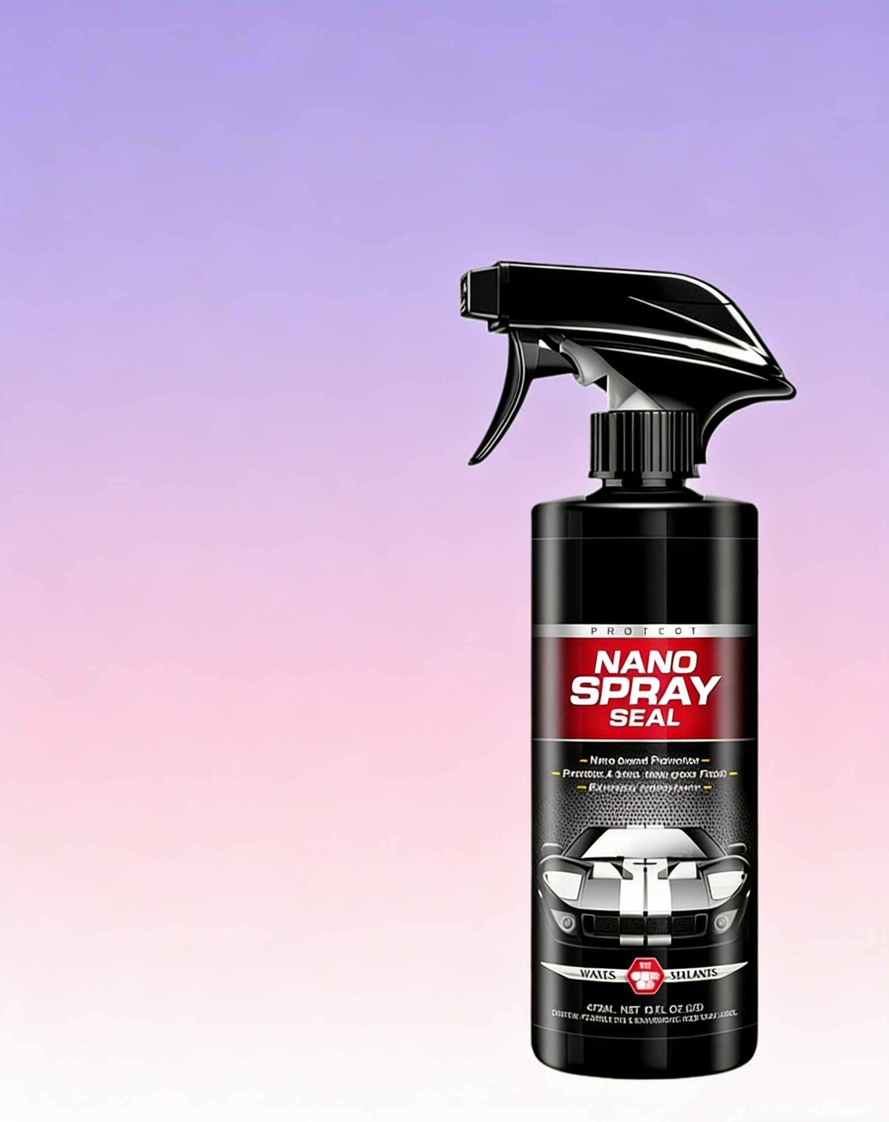 Car Ceramic Coating Spray: Mirror-Like Gloss & Instant Hydrophobic Rain Repellent, Ultimate UV Shield & 180-Day Protection