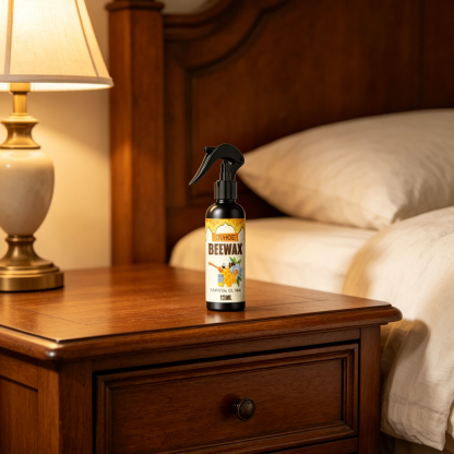 Natural Beeswax Furniture Polish Spray | Restore, Shine & Protect Wood | Water-Resistant & Non-Toxic