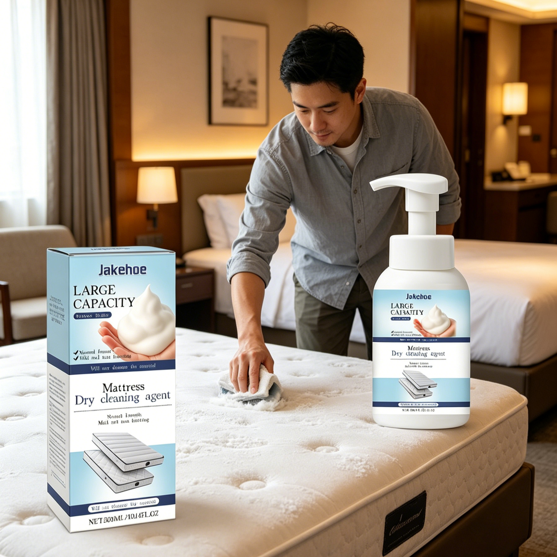 Waterless Mattress Stain Remover Spray | Quick Dry No-Wash Bed Cleaner for Sweat & Urine