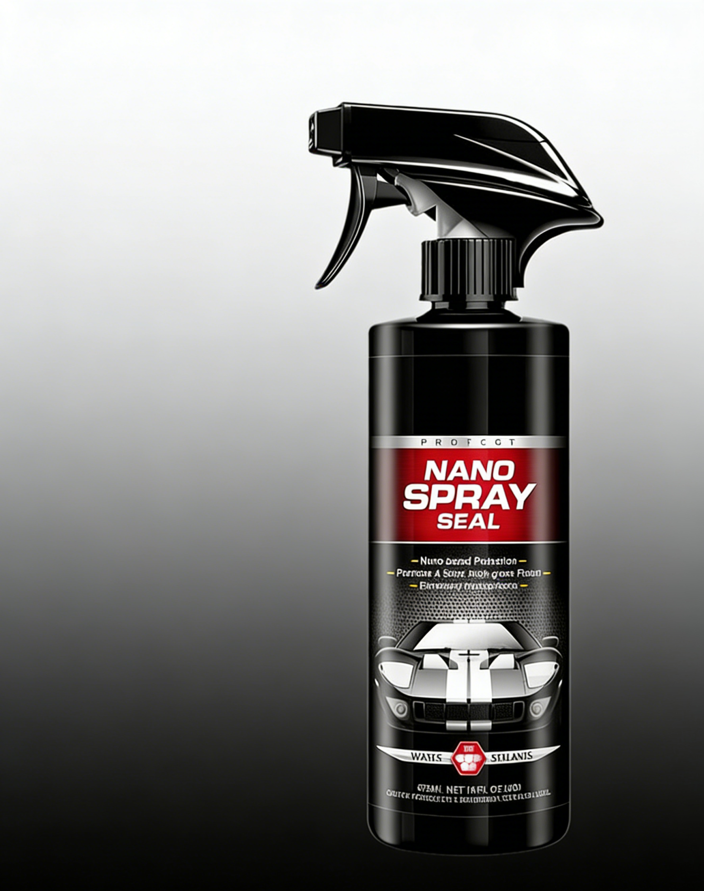 Car Ceramic Coating Spray: Mirror-Like Gloss & Instant Hydrophobic Rain Repellent, Ultimate UV Shield & 180-Day Protection