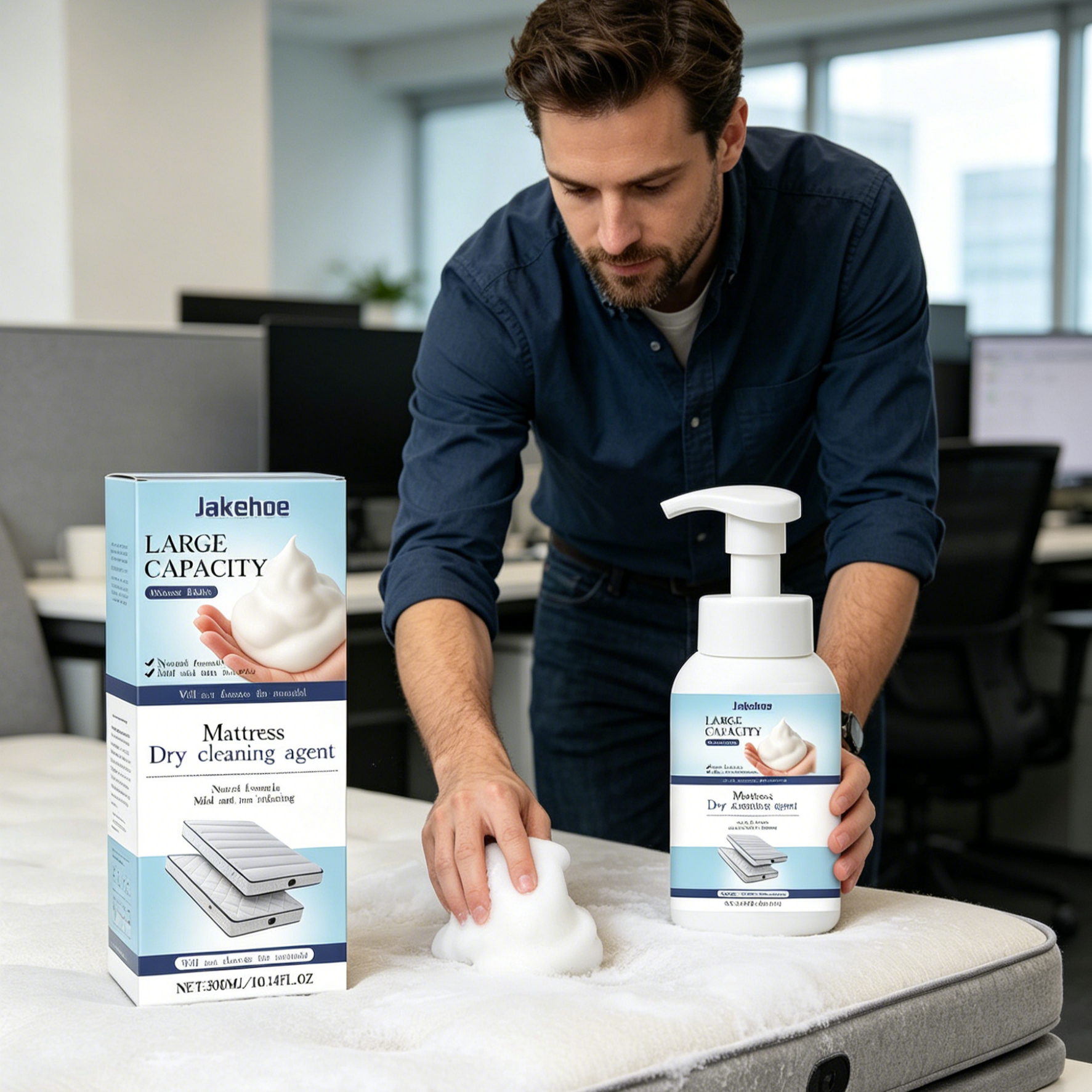 Waterless Mattress Stain Remover Spray | Quick Dry No-Wash Bed Cleaner for Sweat & Urine