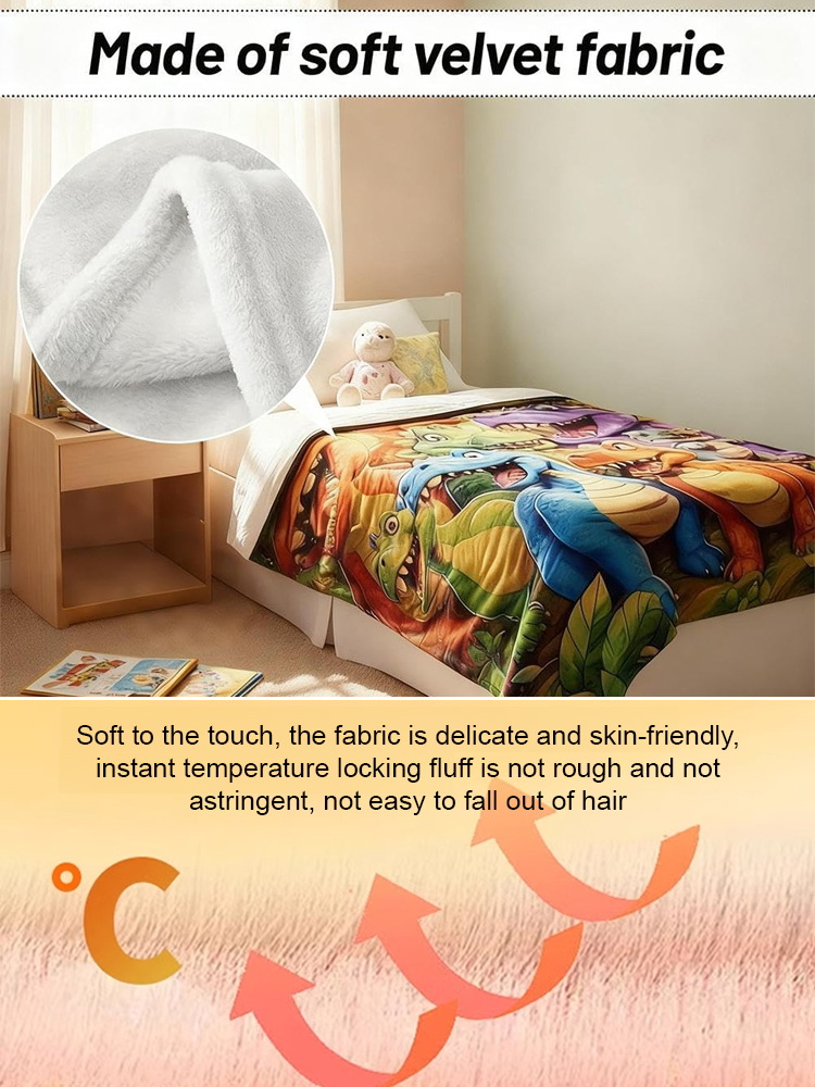 Flannel air conditioning blanket double-sided fleece