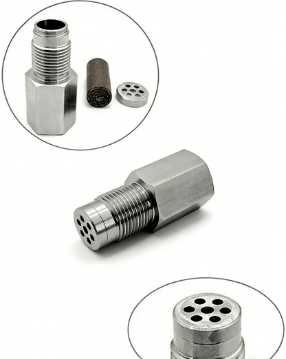 Universal Stainless Steel O2 Sensor Spacer with Mini Catalytic Converter | Fix Check Engine Light CEL Fix | Heavy Duty Oxygen Sensor Extension