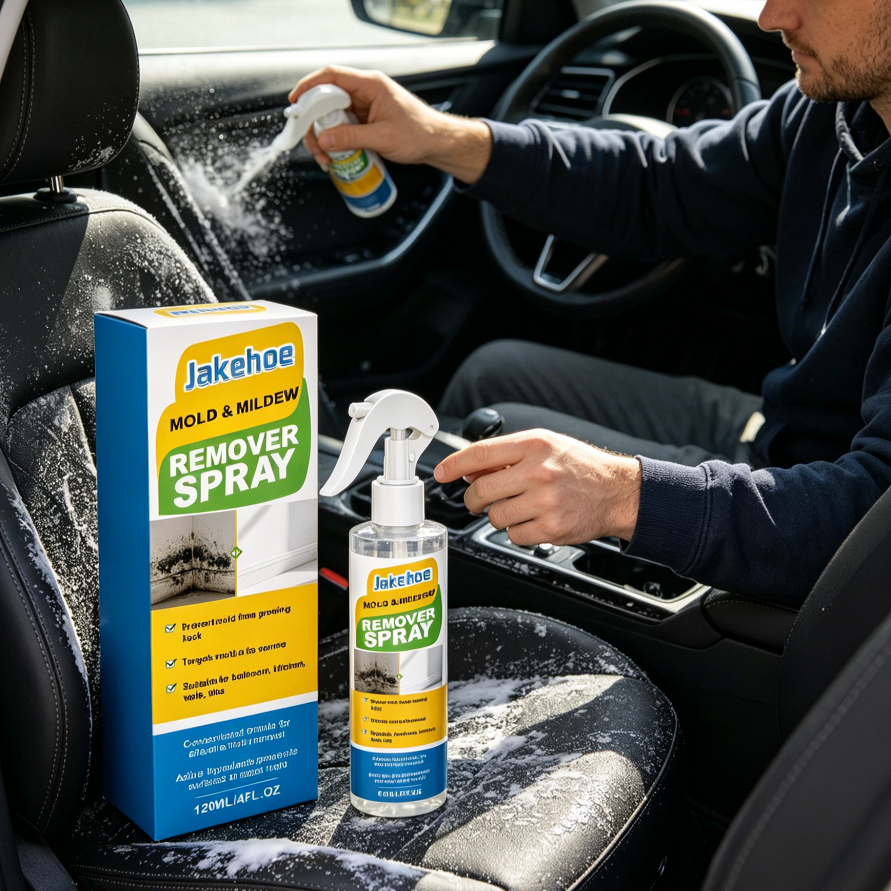 All-Purpose Cleaner Spray for Car & Home | No-Rinse Multi-Surface Stain Remover