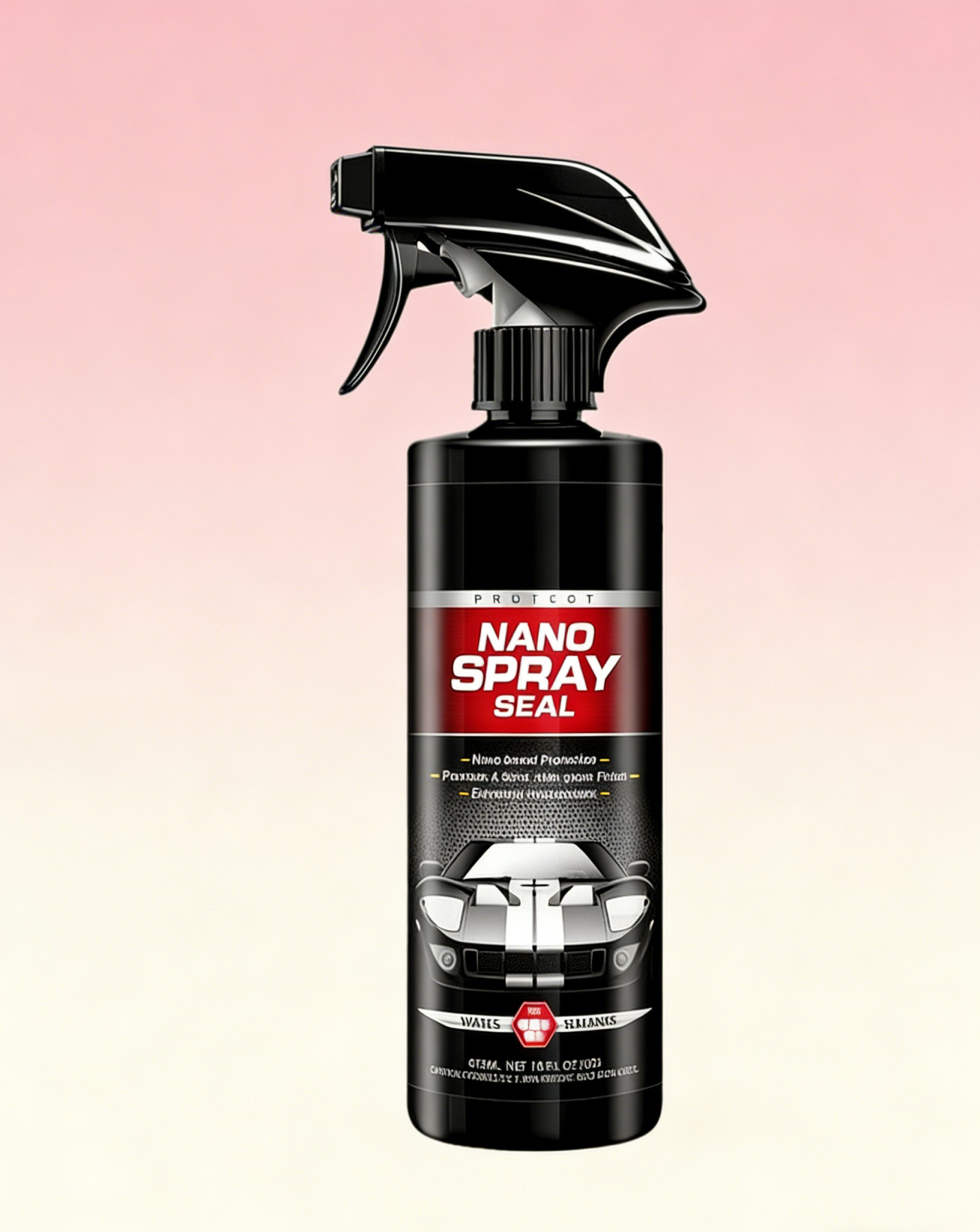 Car Ceramic Coating Spray: Mirror-Like Gloss & Instant Hydrophobic Rain Repellent, Ultimate UV Shield & 180-Day Protection