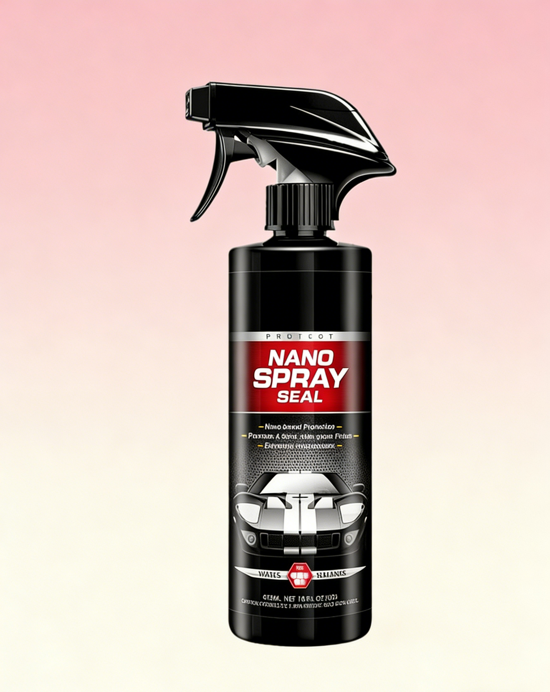 Car Ceramic Coating Spray: Mirror-Like Gloss & Instant Hydrophobic Rain Repellent, Ultimate UV Shield & 180-Day Protection