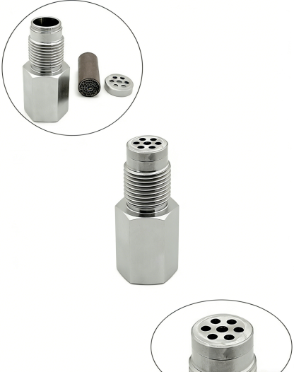 Universal Stainless Steel O2 Sensor Spacer with Mini Catalytic Converter | Fix Check Engine Light CEL Fix | Heavy Duty Oxygen Sensor Extension