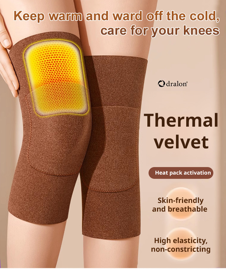Knee Pain Relief Double-Sided Thermal Knee Sleeves with Pockets