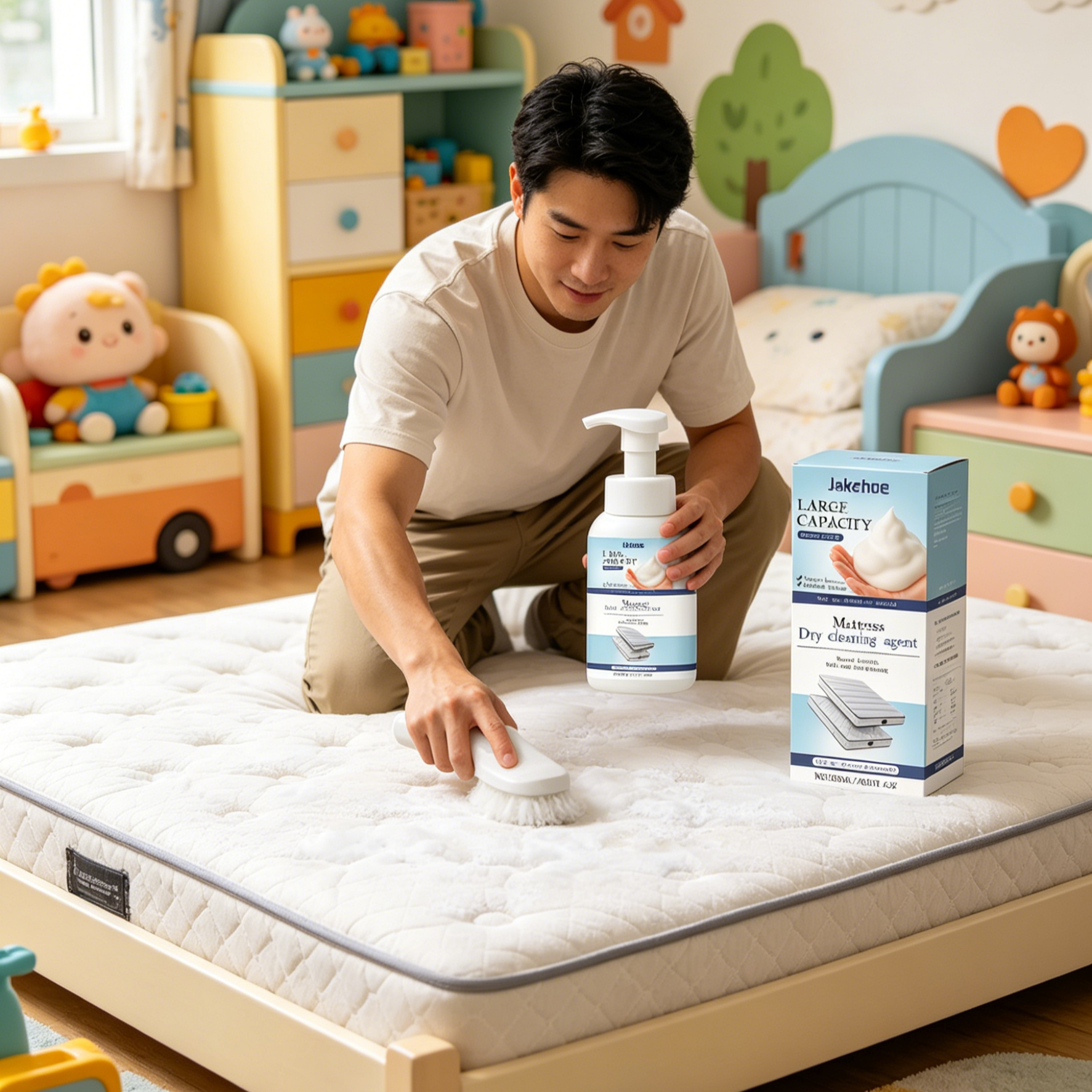 Waterless Mattress Stain Remover Spray | Quick Dry No-Wash Bed Cleaner for Sweat & Urine