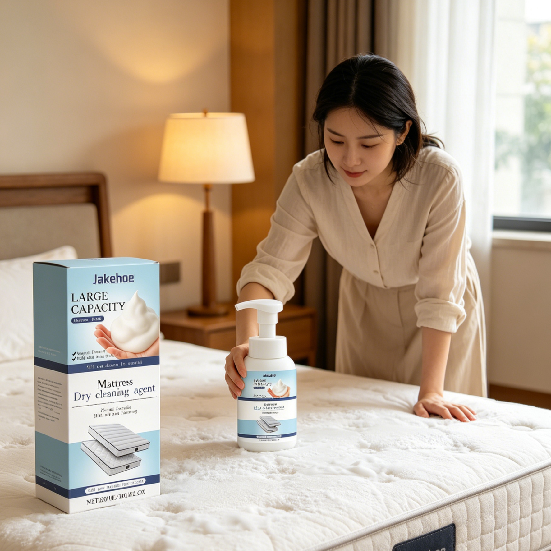 Waterless Mattress Stain Remover Spray | Quick Dry No-Wash Bed Cleaner for Sweat & Urine