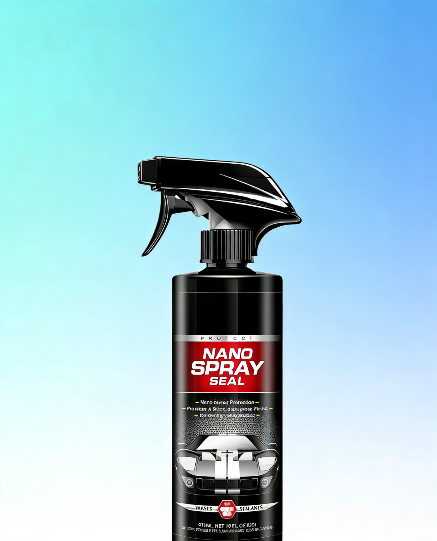 Car Ceramic Coating Spray: Mirror-Like Gloss & Instant Hydrophobic Rain Repellent, Ultimate UV Shield & 180-Day Protection