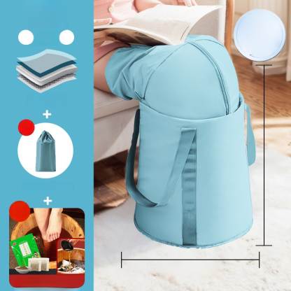 [Free foot bath bag] Fumigation and soaking three-in-one foot bath bucket