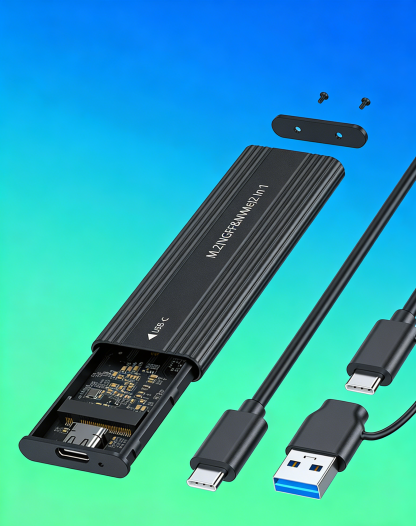 Ultra-Fast Mini Portable SSD | Large Capacity External Hard Drive | High-Speed USB 3.1 Data Transfer for Laptop, Phone & Tablet