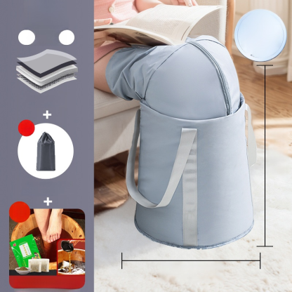 [Free foot bath bag] Fumigation and soaking three-in-one foot bath bucket