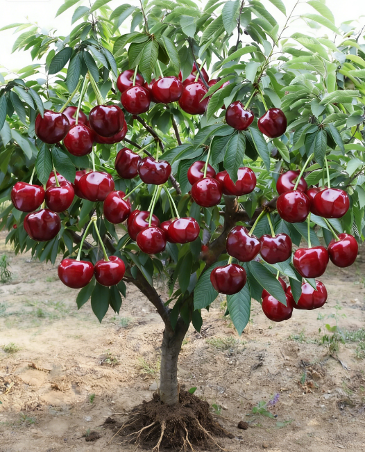 Giant Cherry Fruit Tree: Grow Sweet Cherries with Just One Tree at Home