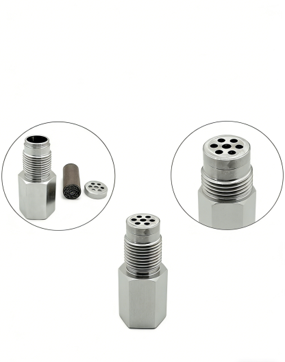 Universal Stainless Steel O2 Sensor Spacer with Mini Catalytic Converter | Fix Check Engine Light CEL Fix | Heavy Duty Oxygen Sensor Extension