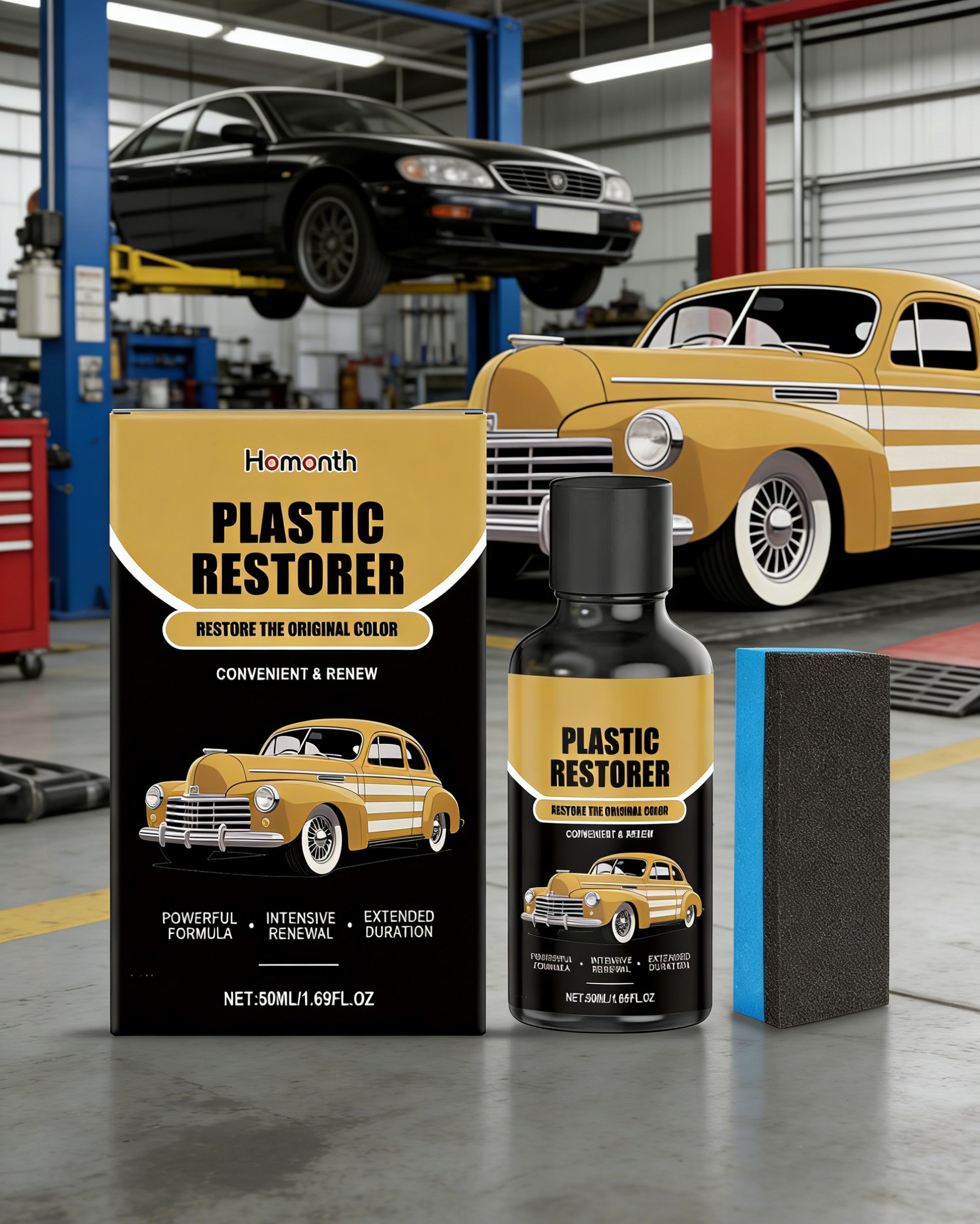 3-in-1 Nano Crystal Car Coating Serum | Instant Mirror Shine & Scratch Repair | Rust Removal & Hydrophobic Waterproof Protection | Long-Lasting DIY Car Detailing Kit
