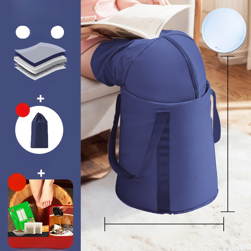 [Free foot bath bag] Fumigation and soaking three-in-one foot bath bucket