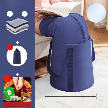 [Free foot bath bag] Fumigation and soaking three-in-one foot bath bucket