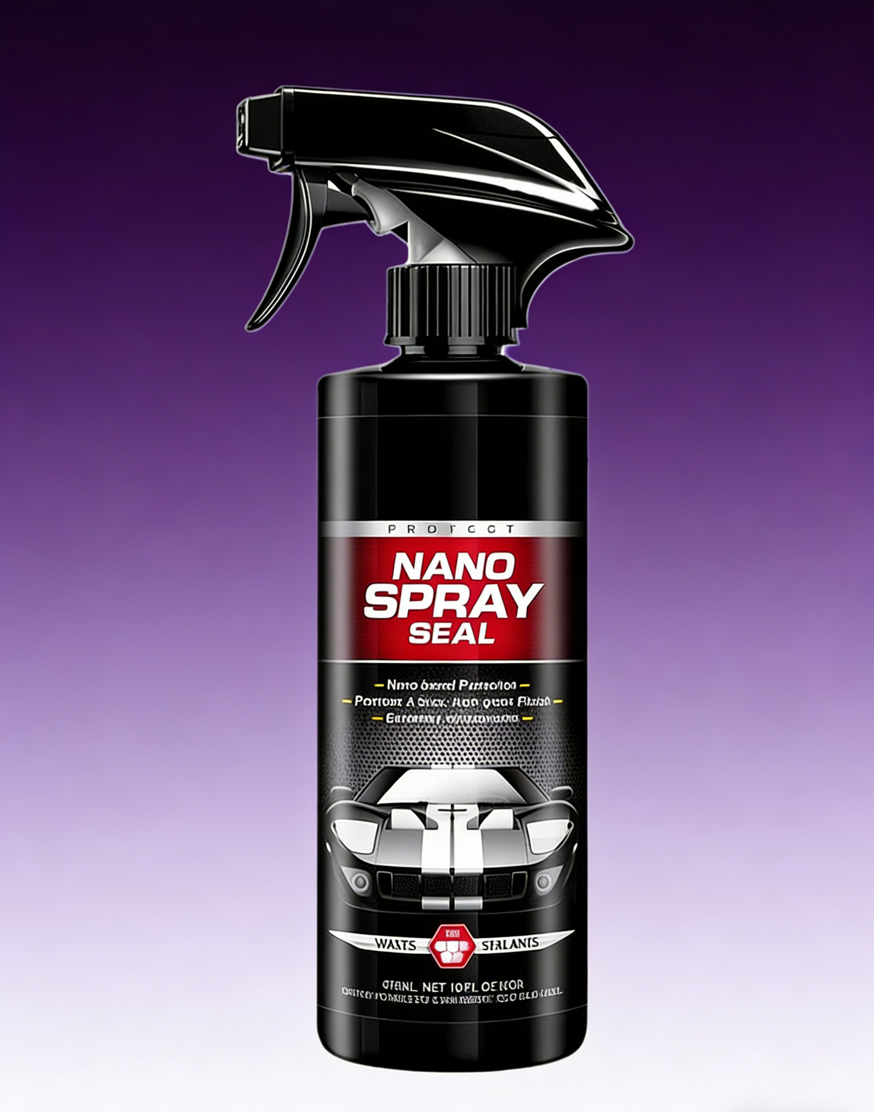 Car Ceramic Coating Spray: Mirror-Like Gloss & Instant Hydrophobic Rain Repellent, Ultimate UV Shield & 180-Day Protection