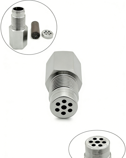 Universal Stainless Steel O2 Sensor Spacer with Mini Catalytic Converter | Fix Check Engine Light CEL Fix | Heavy Duty Oxygen Sensor Extension