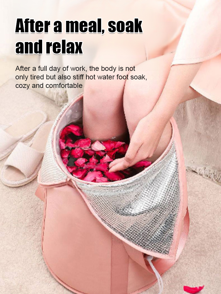 [Free foot bath bag] Fumigation and soaking three-in-one foot bath bucket
