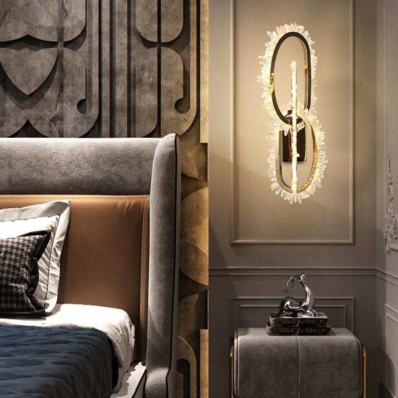Rock Crystal Unique Modern Wall Sconce - LightingSide