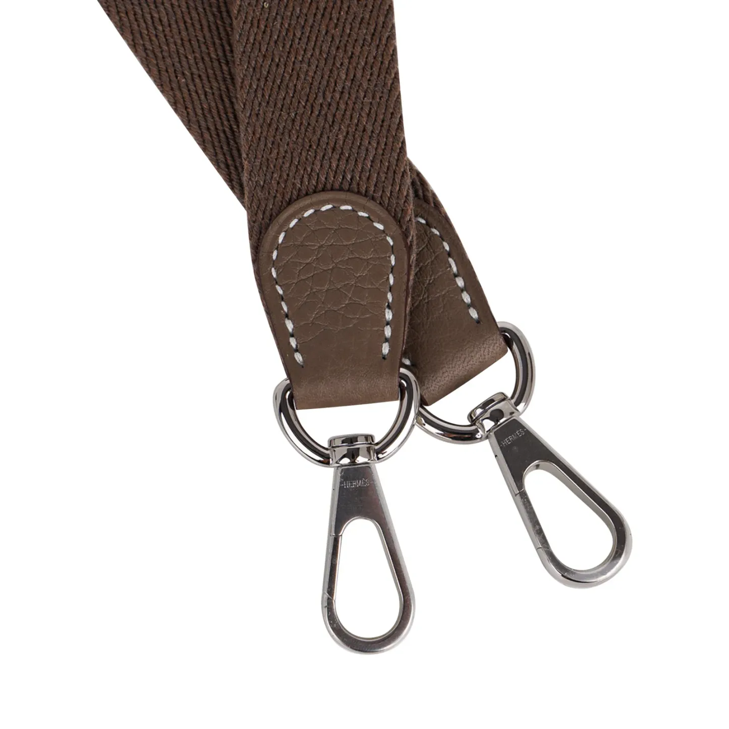 H Evelyne TPM Etoupe Clemence silver Hardware