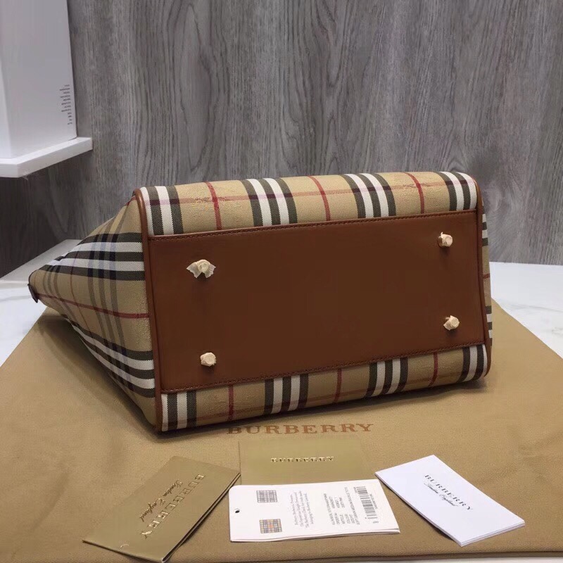 bb The Small Canter Horseferry Check Tote Brown 