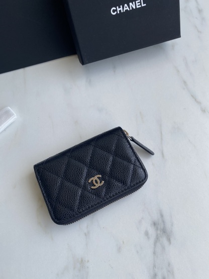  小拉鏈菱格零錢包