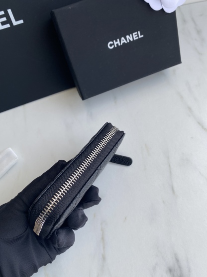  小拉鏈菱格零錢包