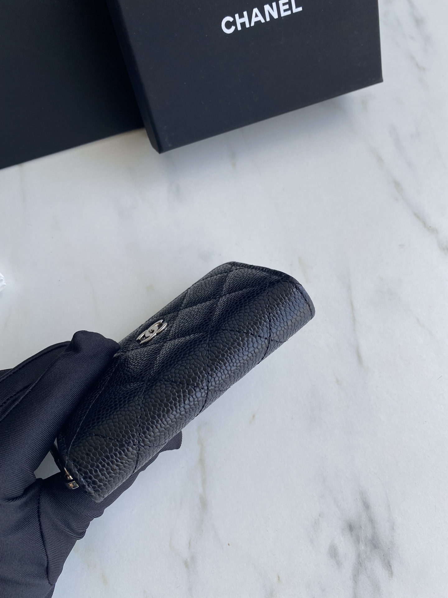  小拉鏈菱格零錢包