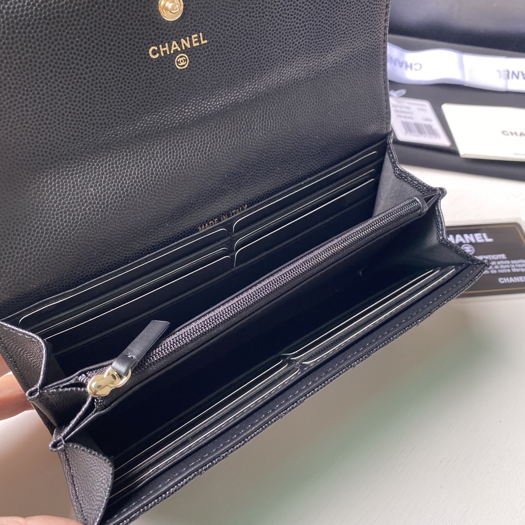  兩折長夾口蓋錢包