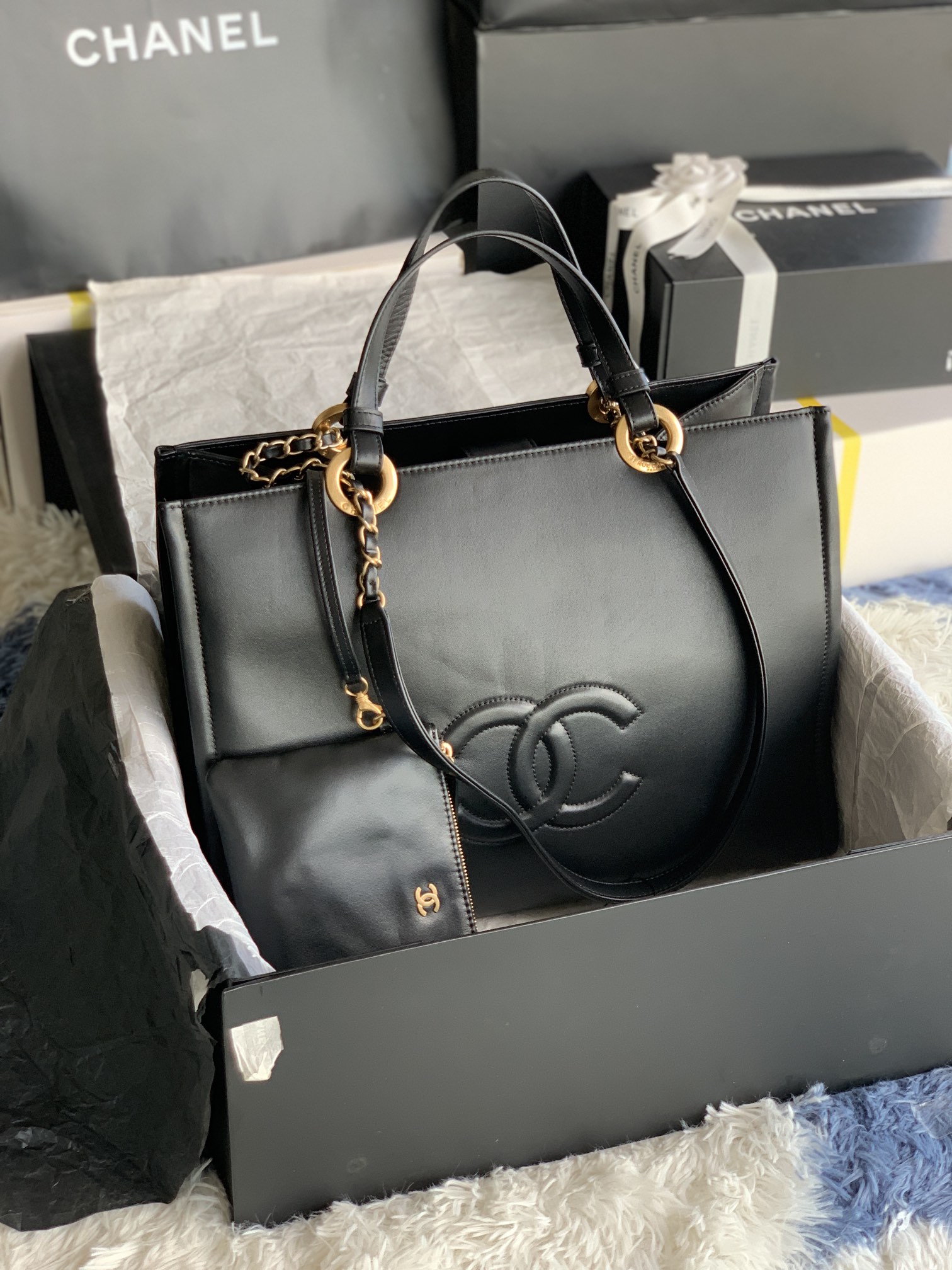 經典購物袋 羊皮系列