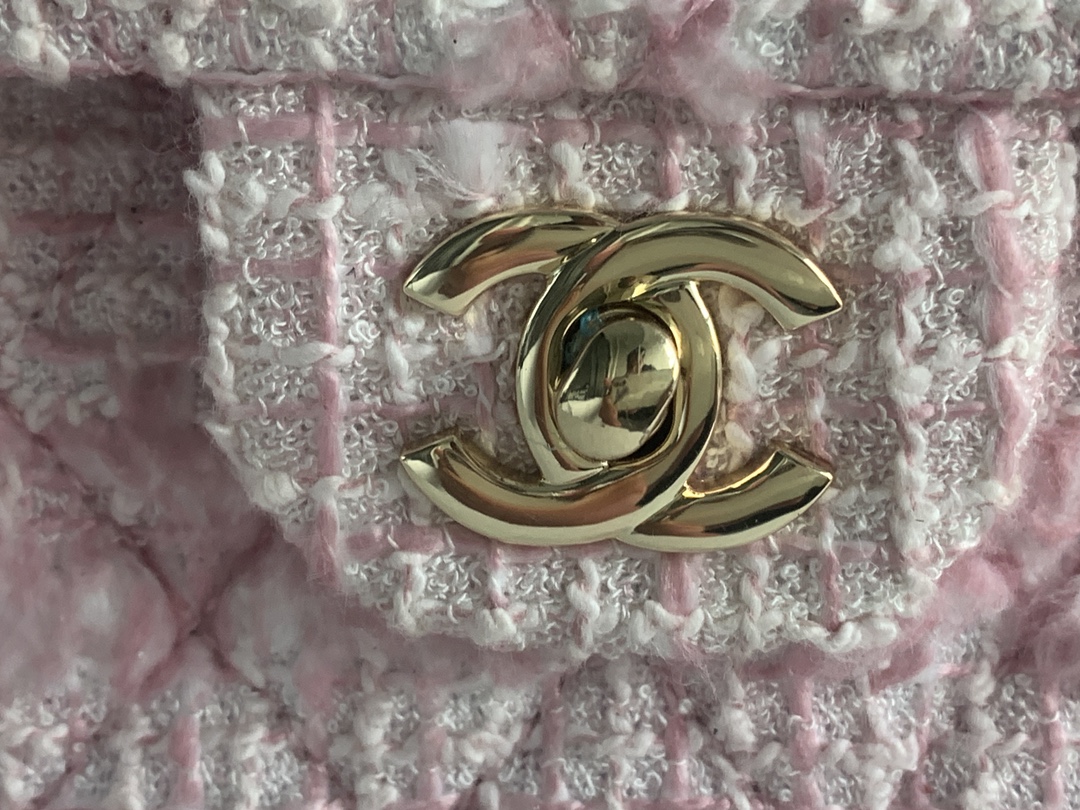 粉色軟呢毛尼大號