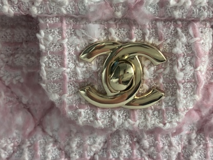 粉色軟呢毛尼大號