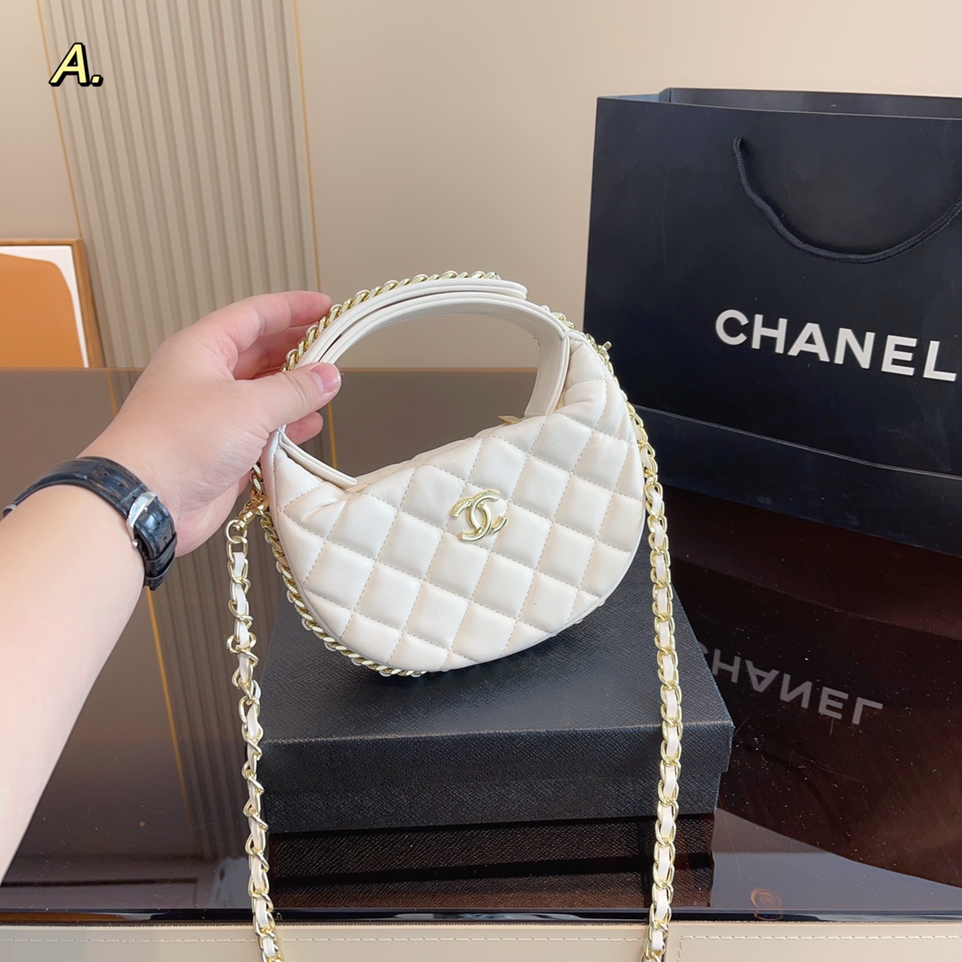 呼啦圈鏈條手拿包