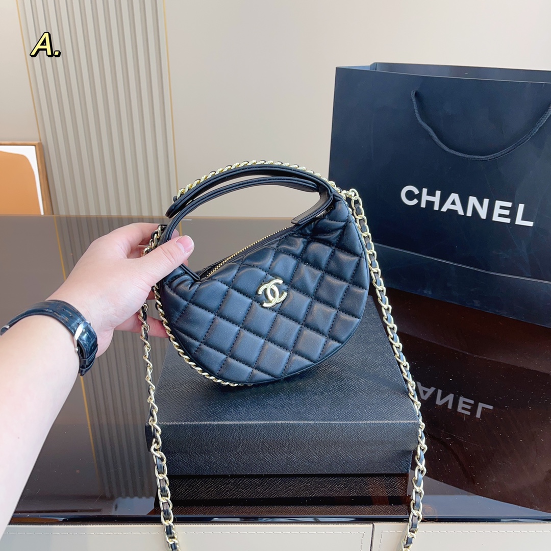 呼啦圈鏈條手拿包