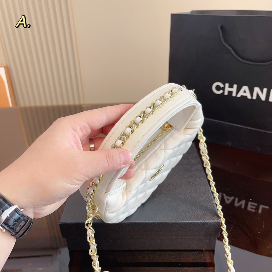 呼啦圈鏈條手拿包