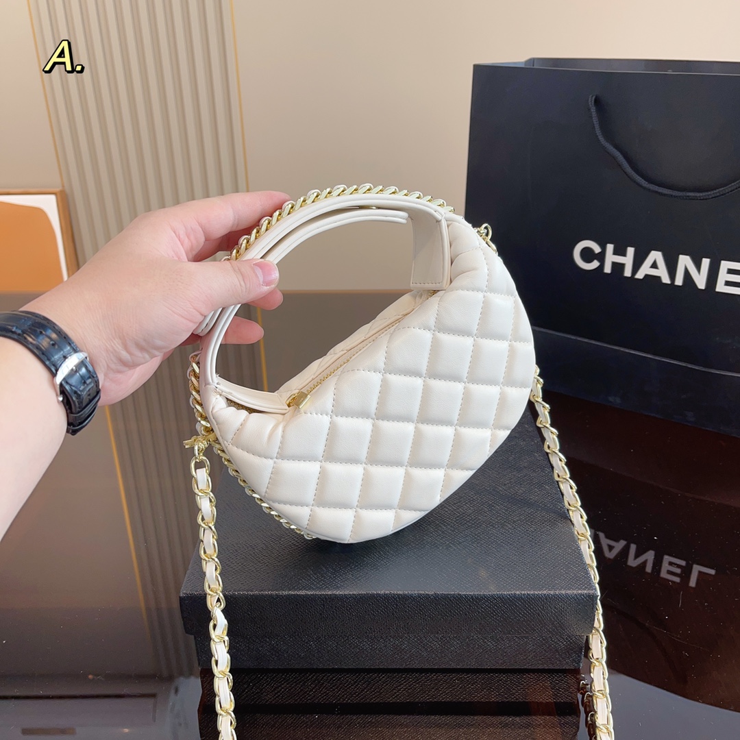 呼啦圈鏈條手拿包