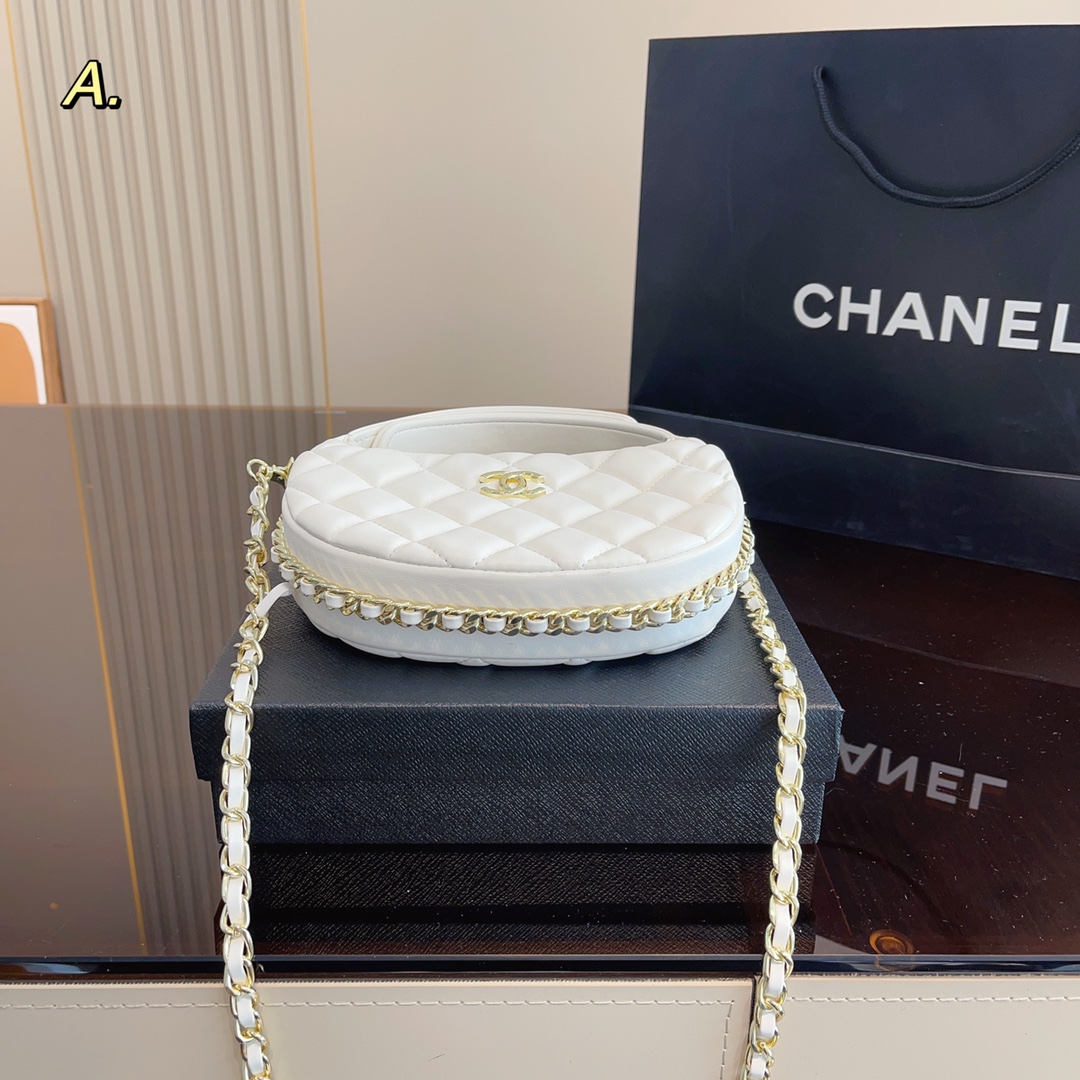 呼啦圈鏈條手拿包